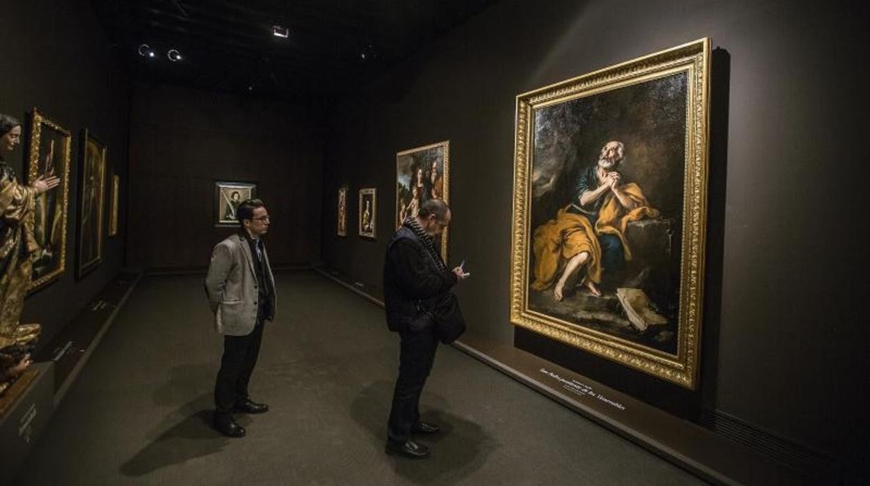El 'San Pedro penitente' de Murillo cuando regresó a Los Venerables en 2016