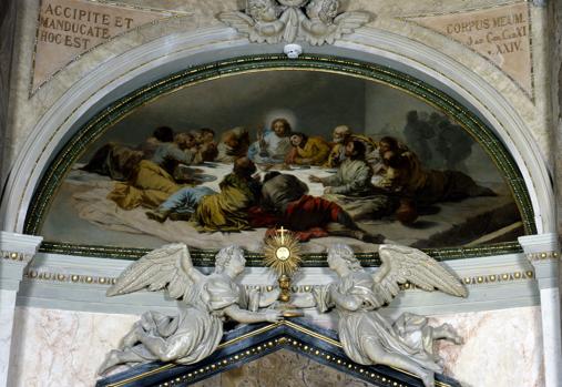 'Última cena' que Francisco de Goya pintó para la Santa Cueva