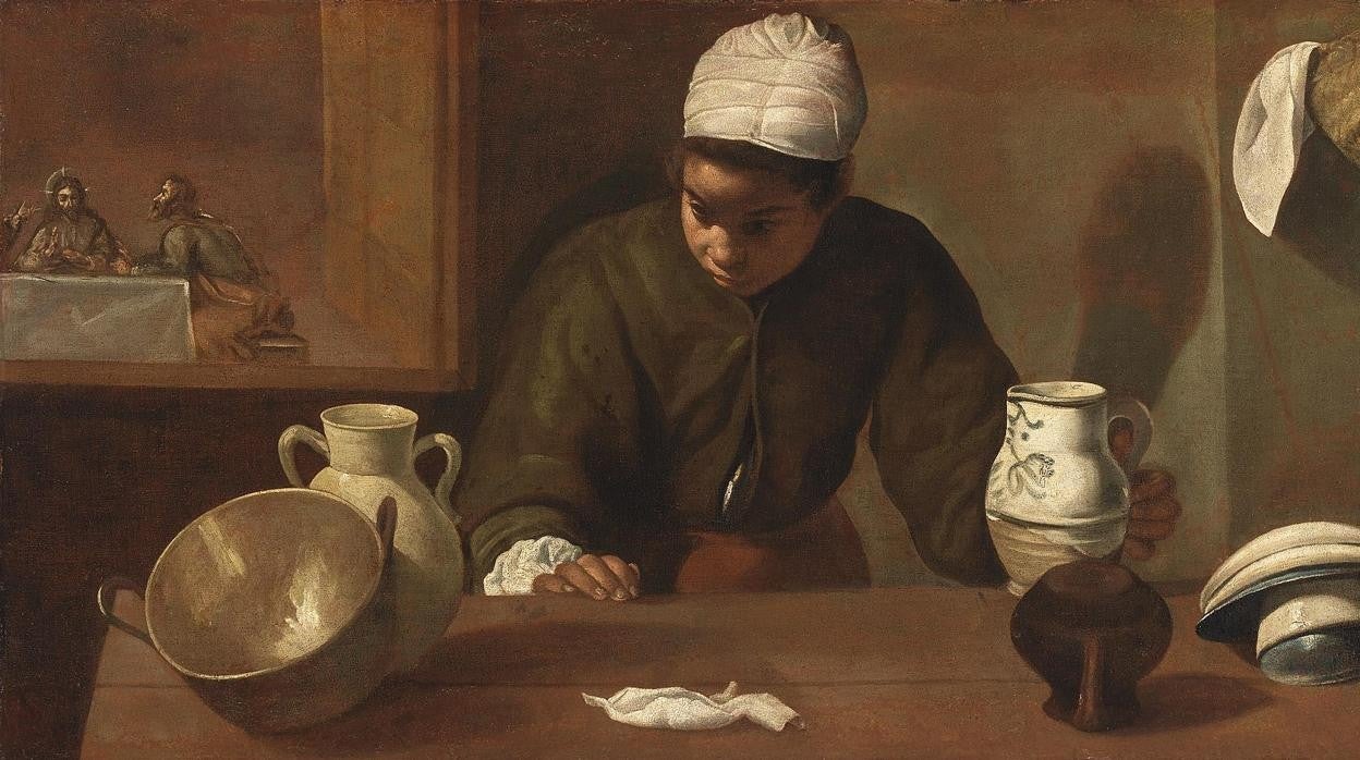 Detalle de «La mulata» (1618) de Diego Velázquez