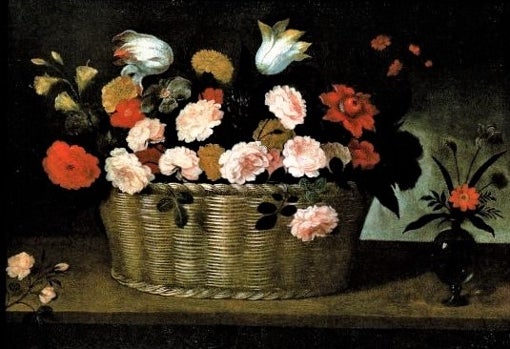 'Cesta con rosas', de Pedro de Camprobín