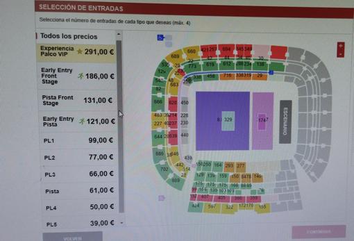 Precios de las entradas del concierto de Alejandro Sanz en Sevilla