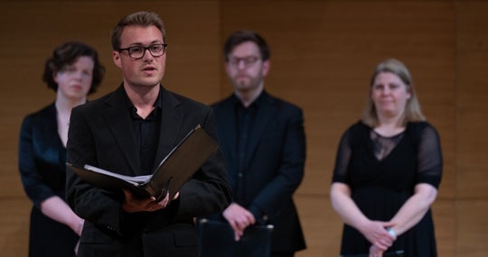 Un momento del concierto de Stile Antico