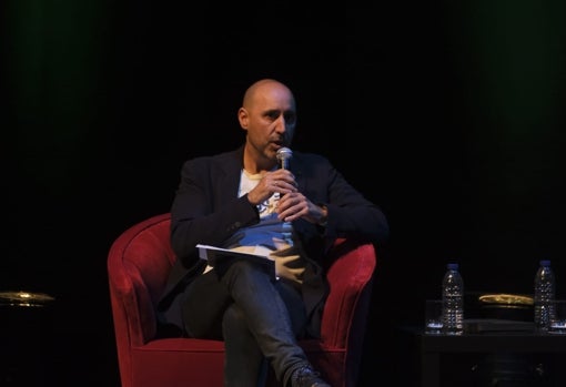 Javier Menéndez, durante su intervención