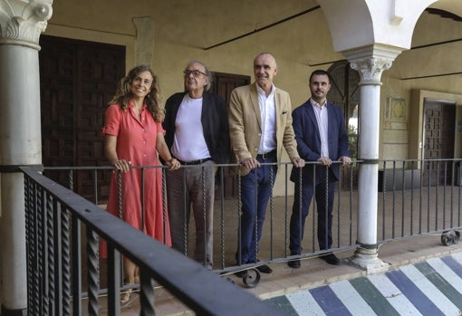 Isabel Ojeda, Antonio Jiménez Millán, Antonio Muñoz y Pablo Morillo