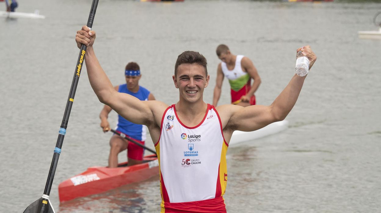 Cayetano García de la Borbolla, tras ganar el oro en Pitesti