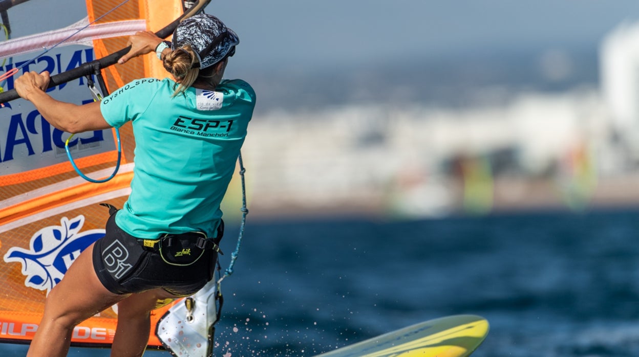 Blanca Manchón en la regata de este viernes