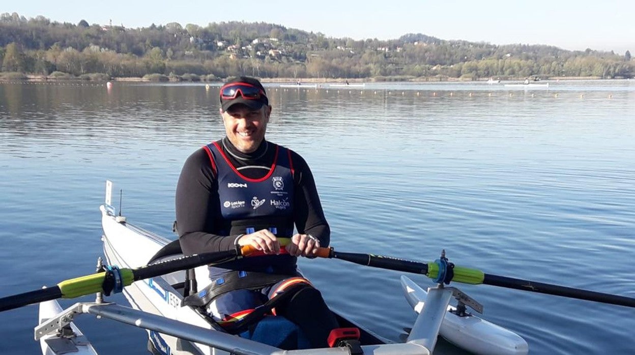 Javier Reja, en el Preolímpico de Varese, donde logró la plaza para Tokio
