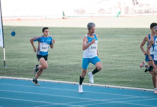 Marco Rufo, corriendo en un reciente control federativo en Huelva