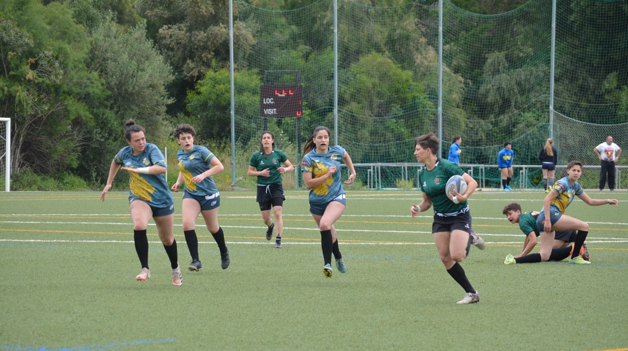 Partido de rugby 7 femenino univesitario