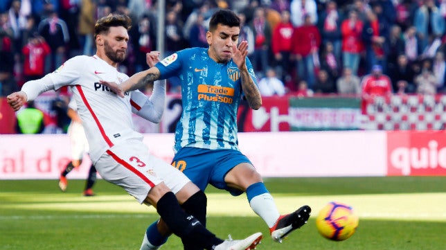 Sevilla – Atlético, al descanso (1-1): Griezmann, in extremis, neutraliza el gol de Ben Yedder