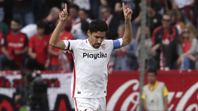 Jesús Navas, entre los cinco jugadores de la historia del Sevilla FC con más partidos en LaLiga