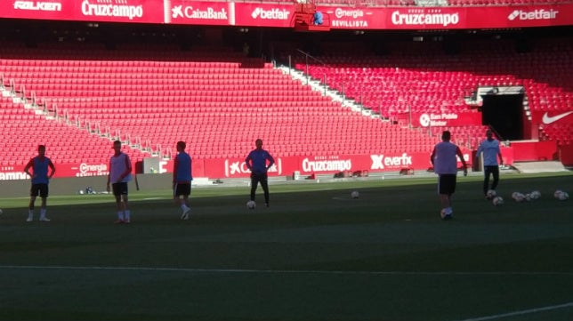 En vídeo, Sevilla - Betis: André Silva, ausencia en el entrenamiento de los de Caparrós