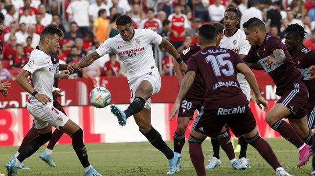 En directo, el Sevilla FC - Celta de Vigo (1-1): Denis Suárez dejó sin fiesta a Nervión