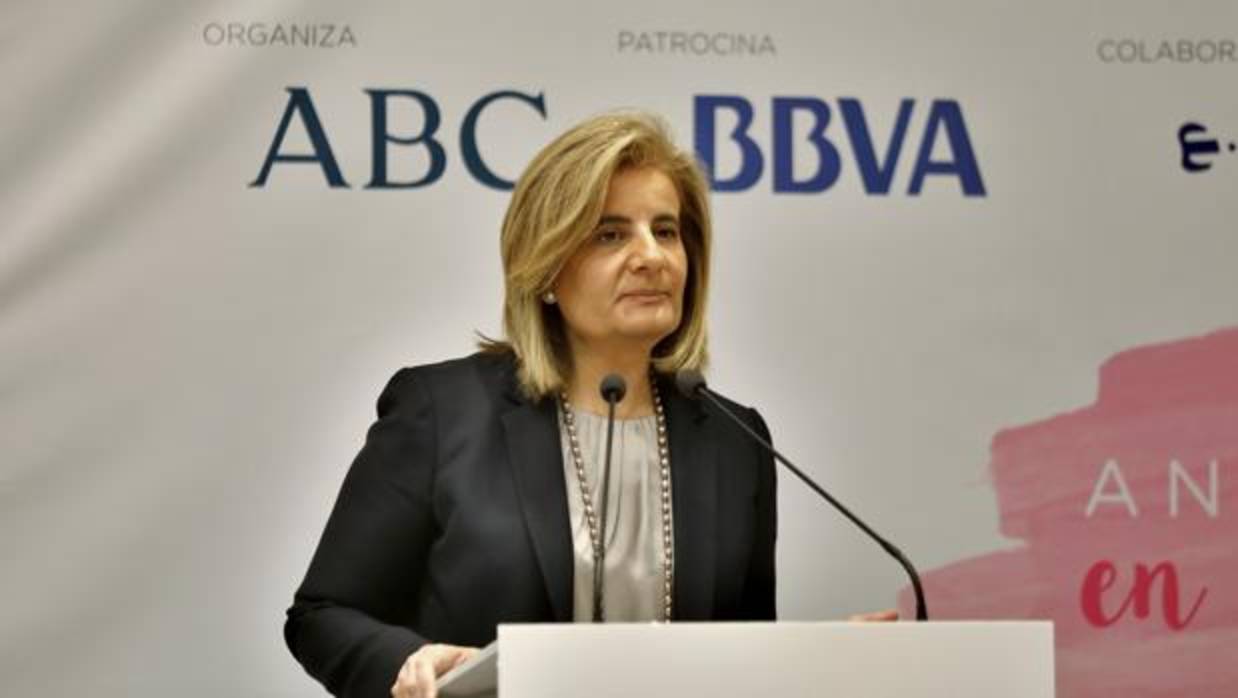 La ministra de Empleo y Seguridad Social, Fátima Báñez