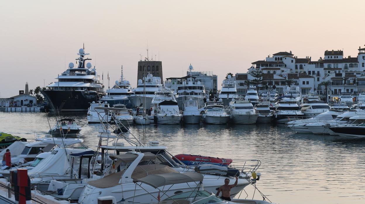 Puerto Banús, en la localidad malagueña de Marbella