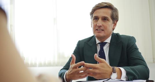 Ignacio Rufo durante la entrevista