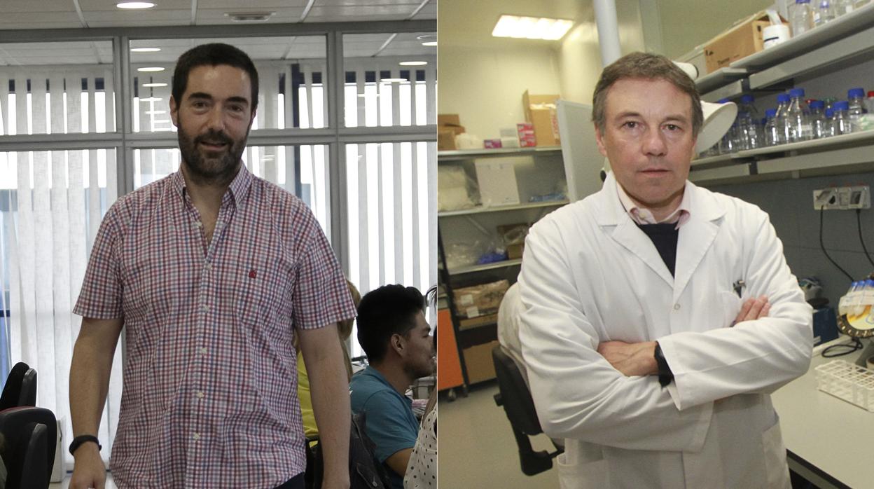 De izquierda a derecha, los empresarios Tom Horsey y Ángel Cebolla