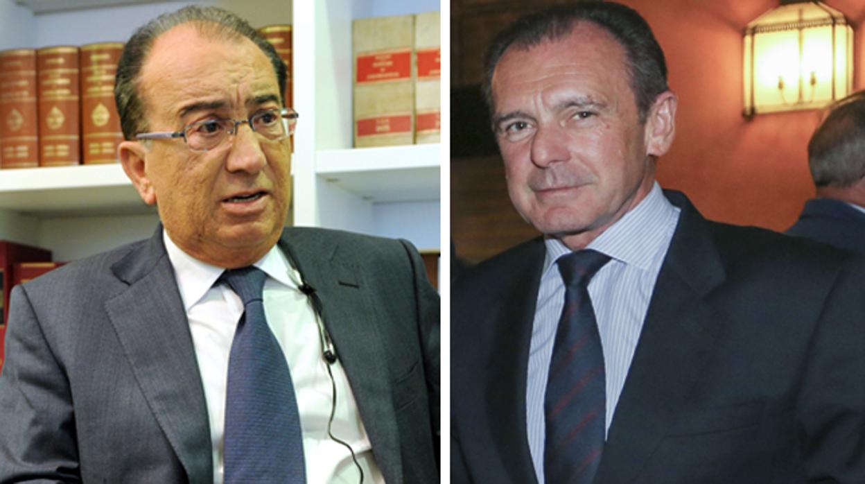 Eugenio Suárez Palomares, a la izquierda, y Ernesto Sanguino