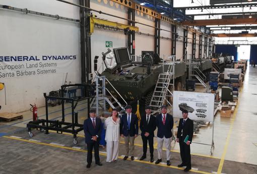 Otro momento de la visita institucional