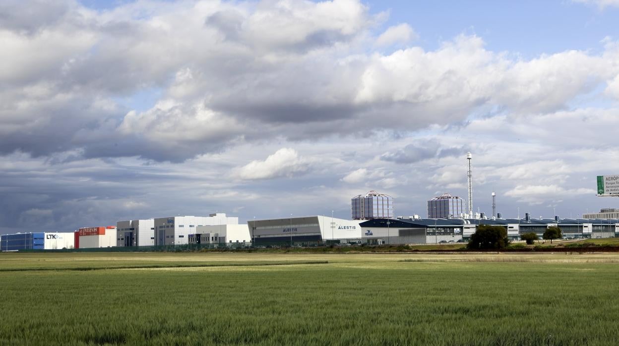 Vista de Aerópolis, el parque aeroespacial de Andalucía, con base en La Rinconada