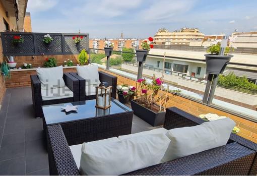 Terraza del ático en San Bernardo