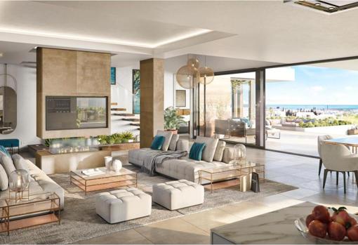 Increíbles vistas desde el salón