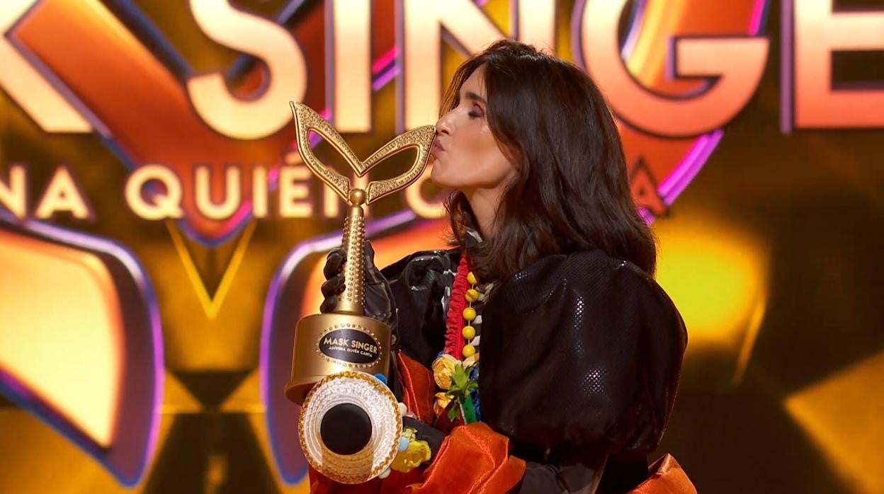 la actriz sevillana Paz Vega, en el programa televisivo «Mask Singer»