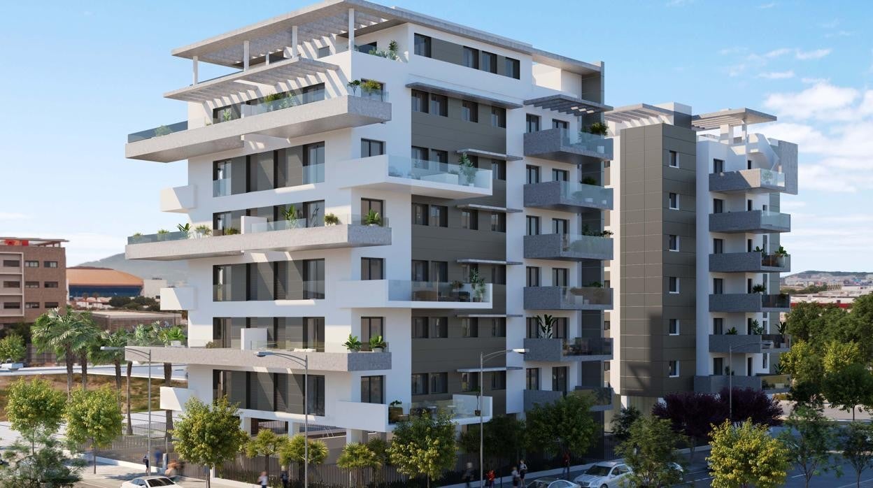 Edificio Urban Litoral, una promoción emblemática de Exxacon en Málaga capital