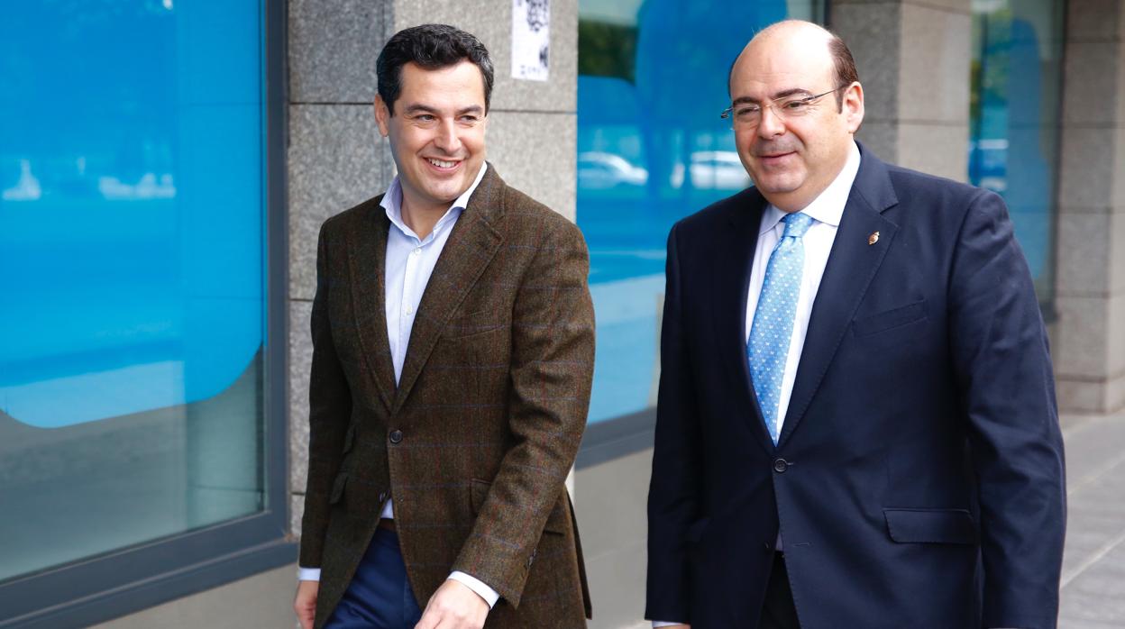 Juanma Moreno, este miércoles en Granada