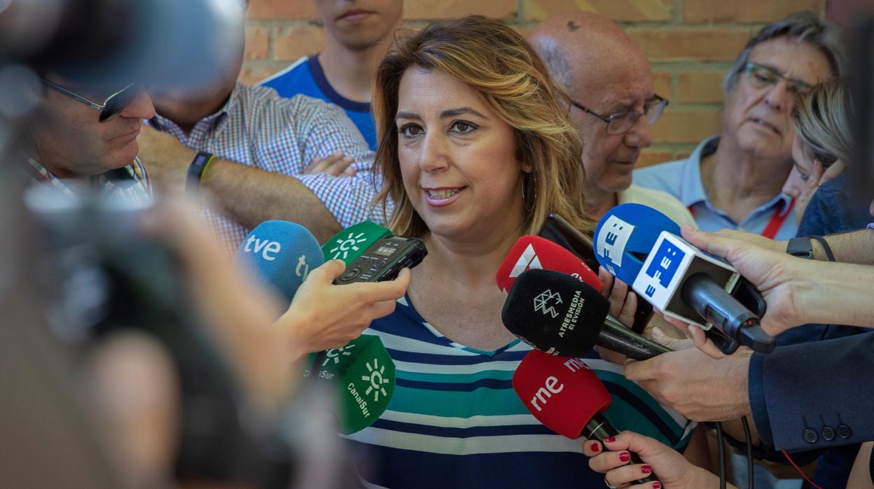 Susana Díaz, este domingo en Sevilla