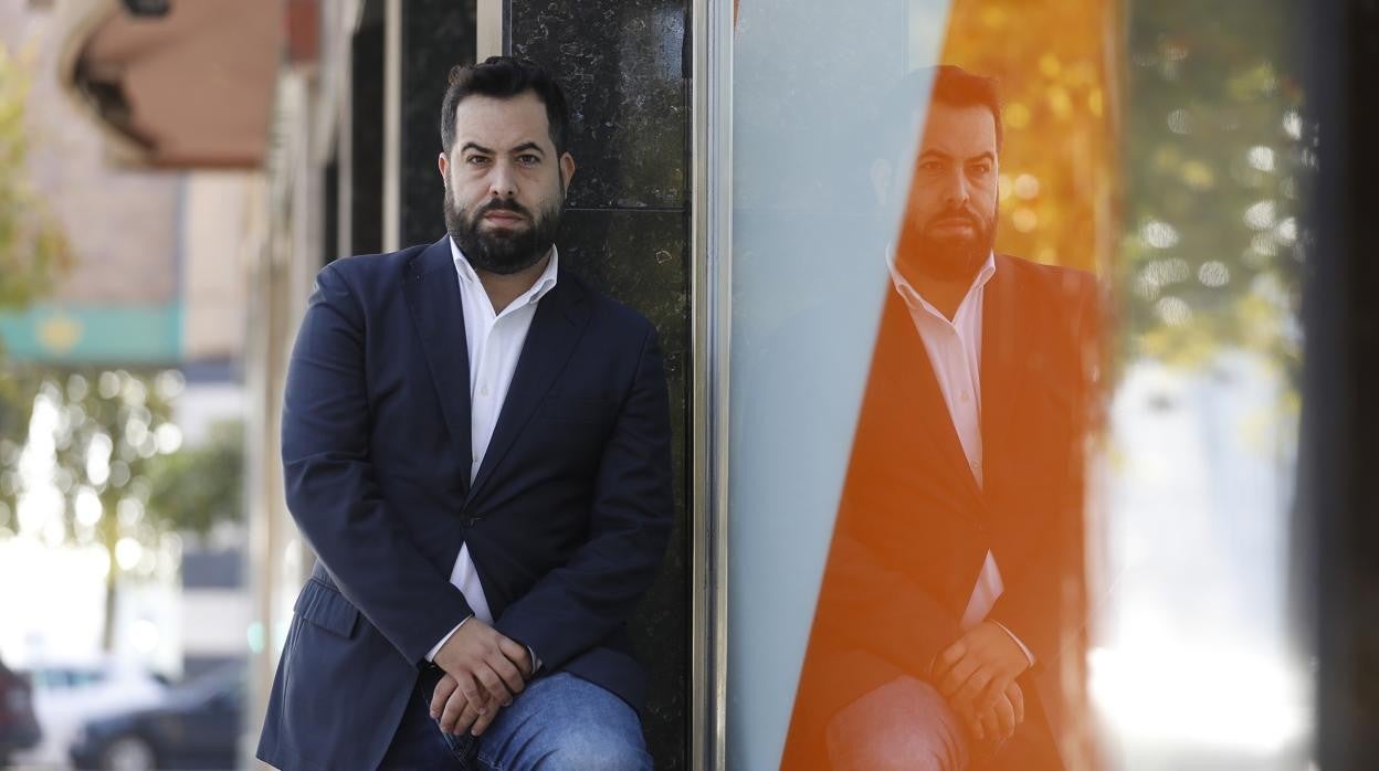 Fran Carrillo en la sede de Cs