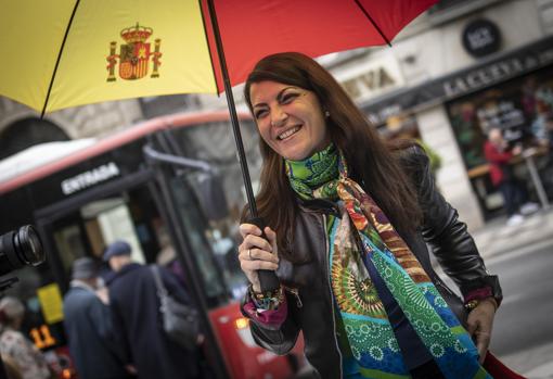 Macarena Olona, en una visita a Granada