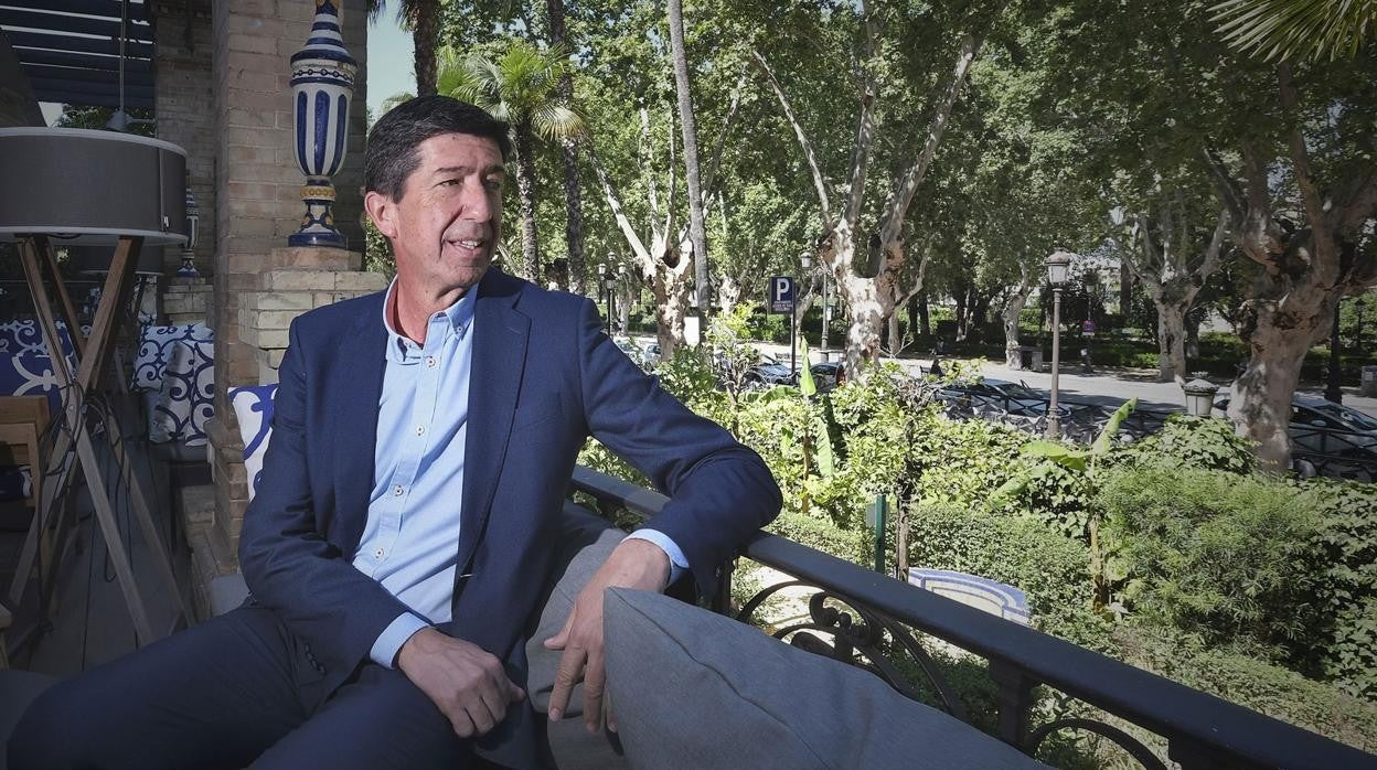 El líder de Ciudadanos y vicepresidente de la Junta, Juan Marín