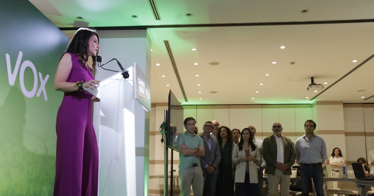 Comparecencia de Macarena Olona en Sevilla