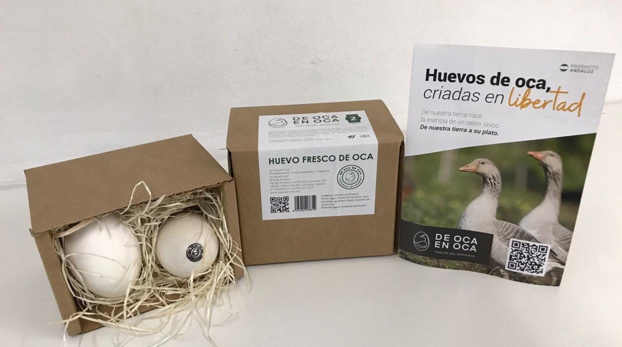 Huevos frescos de oca de 'De oca en oca'
