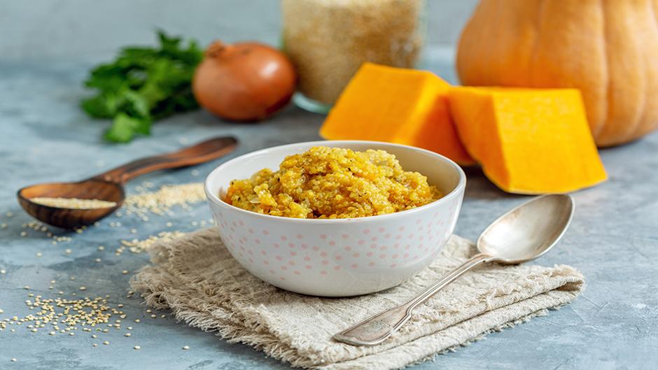 Disfruta de esta rica receta de quinoa con calabaza