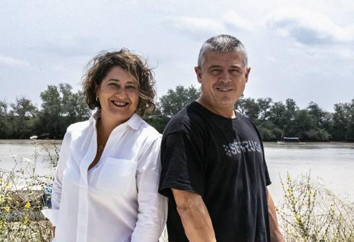 Irene Román y José Barrera, restaurante Sevruga (Coria del Río)
