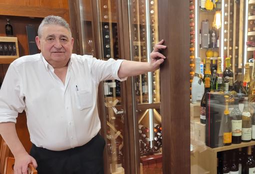 Pedro Lucena, en otro rincón del restaurante pontanés