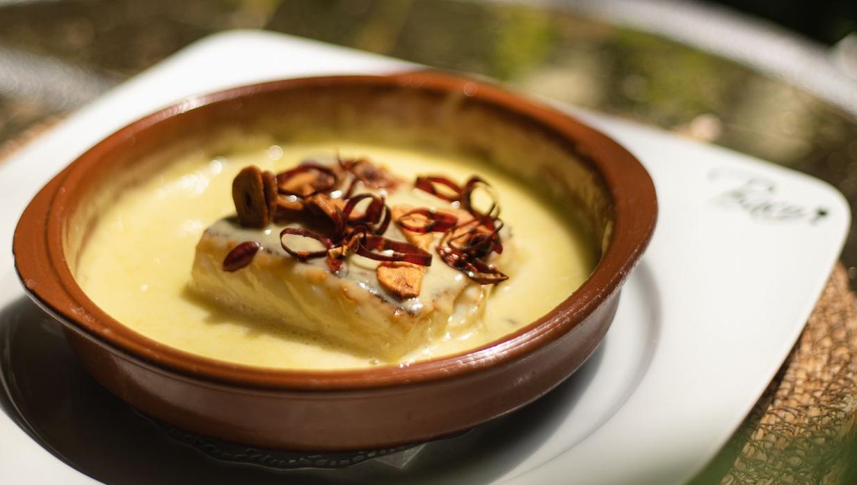 Bacalao al pilpil, restaurante Victoria Eugenia