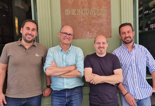 Fernando Pazos, Juan Carlos Roth, Dani Bendala y Fran Pazos