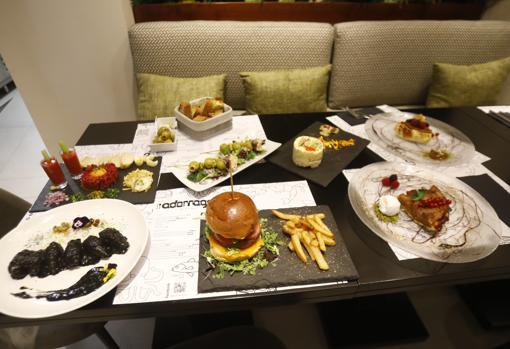 Una muestra de los platos que ofrece Adarraga Bistró