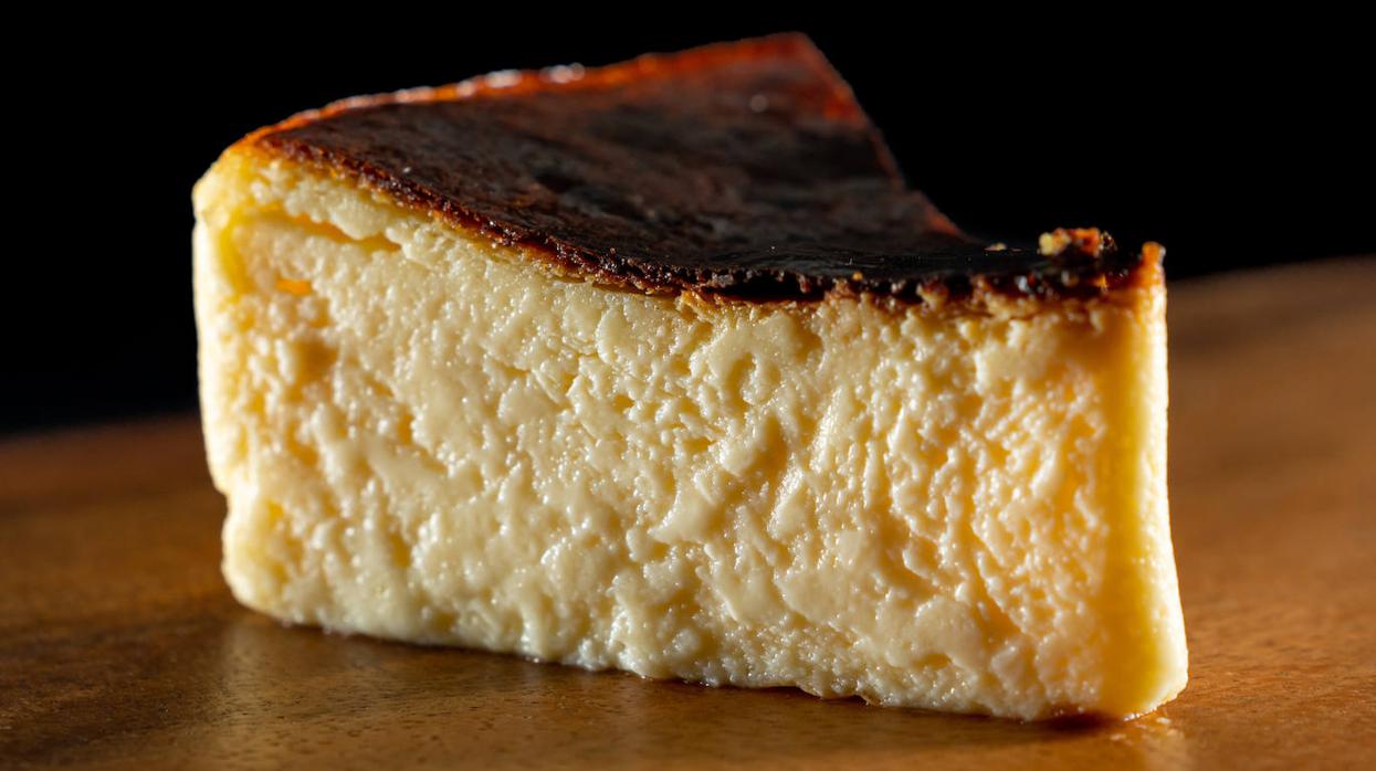 Esta tarta de queso queda muy cremosa