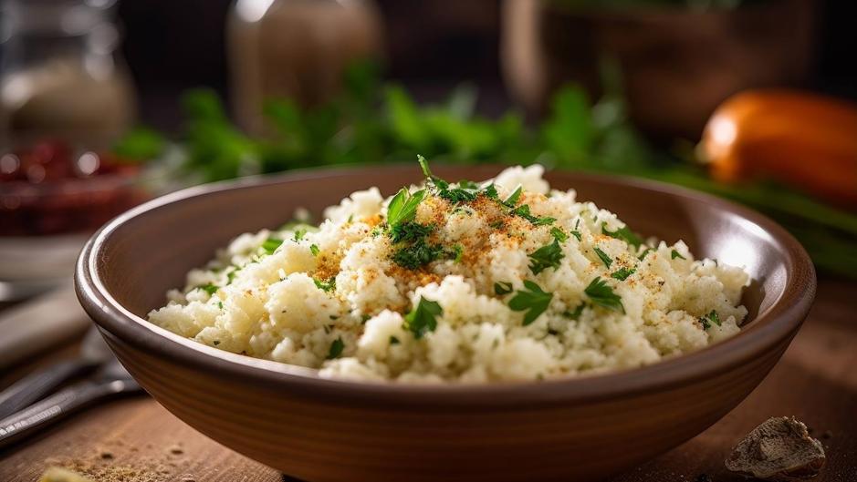 Falso arroz de coliflor, una receta nutritiva y baja en calorías