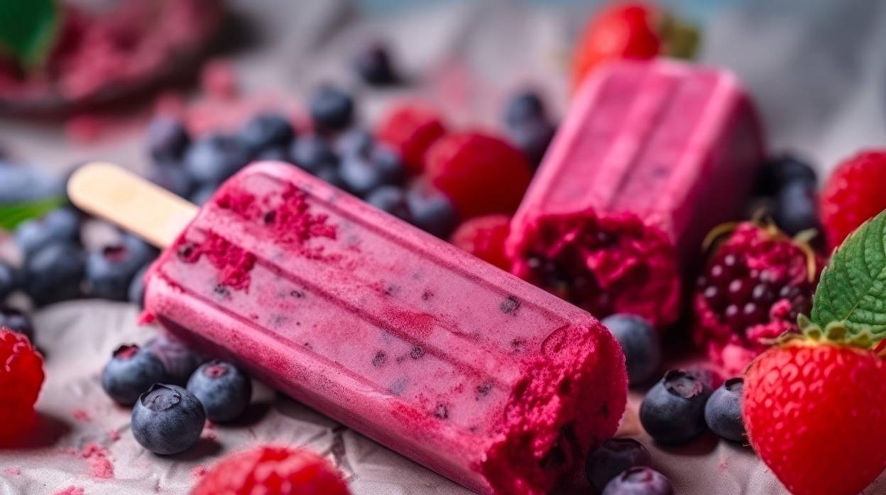 Los polos de frutas naturales son saludables y refrescantes