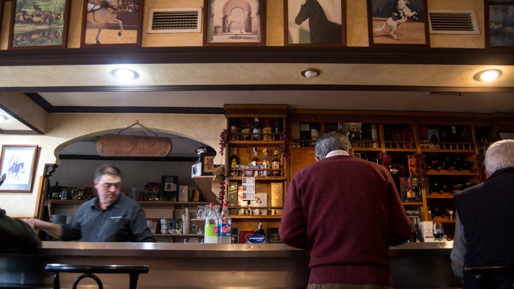 Bar La Peña en Puebla de Guzmán. Bar La Peña en Puebla de Guzmán