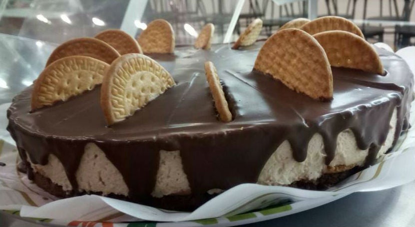 Tarta de galletas en la tartería Las Alemanas, en Matalascañas