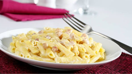 Macarrones a la carbonara - Gurmé