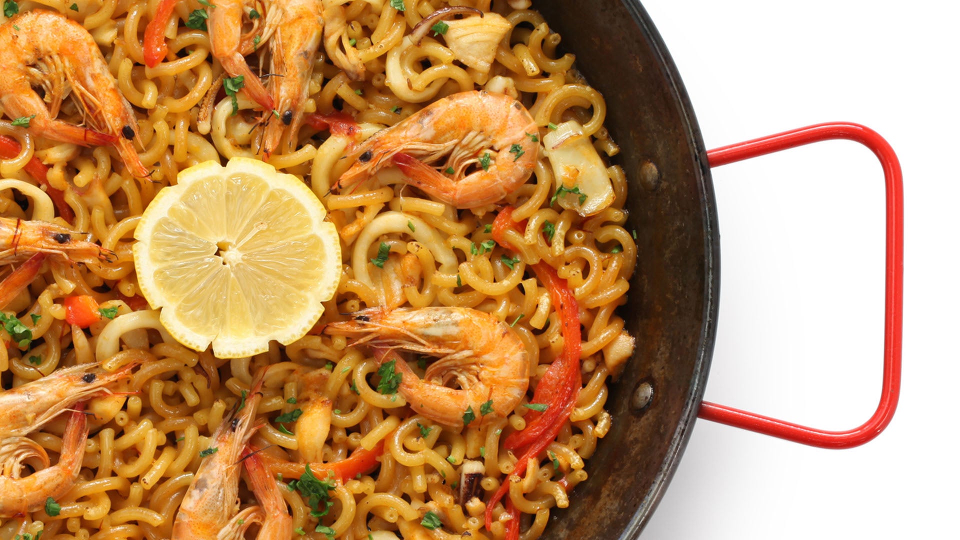 Receta fideua con gambas ? ¿Cómo hacer fácil paso a paso? - Gurmé