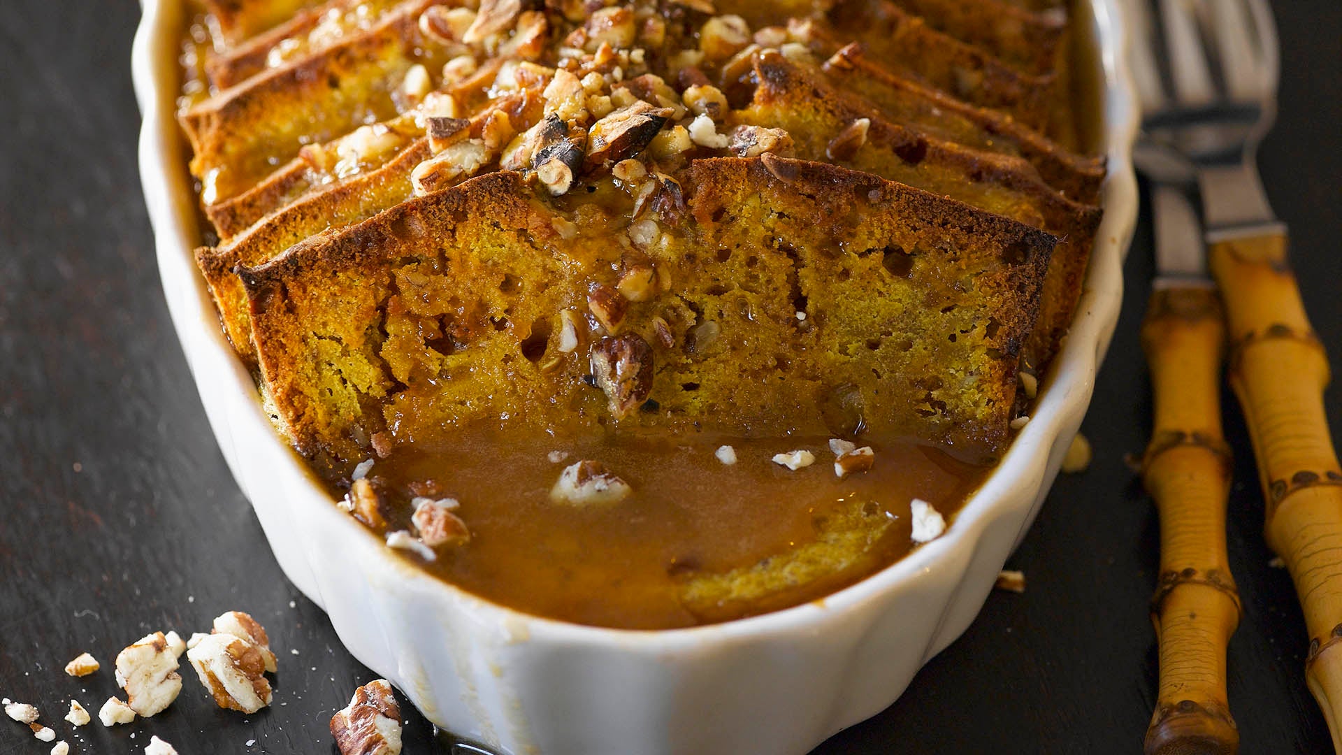 Budín de pan integral - Gurmé