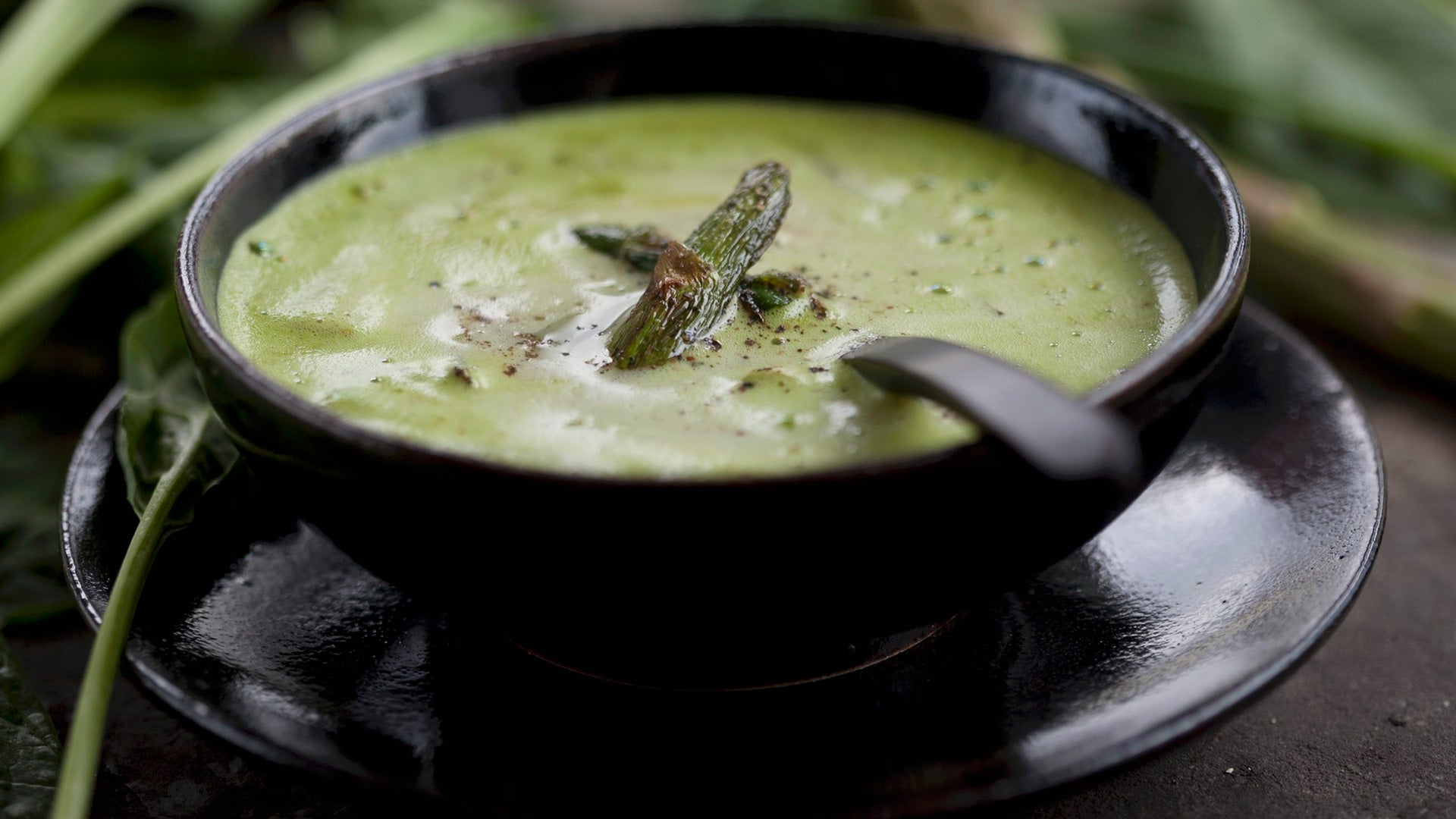 Crema de espinacas con avena - Gurmé